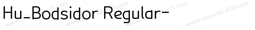 Hu_Bodsidor Regular字体转换